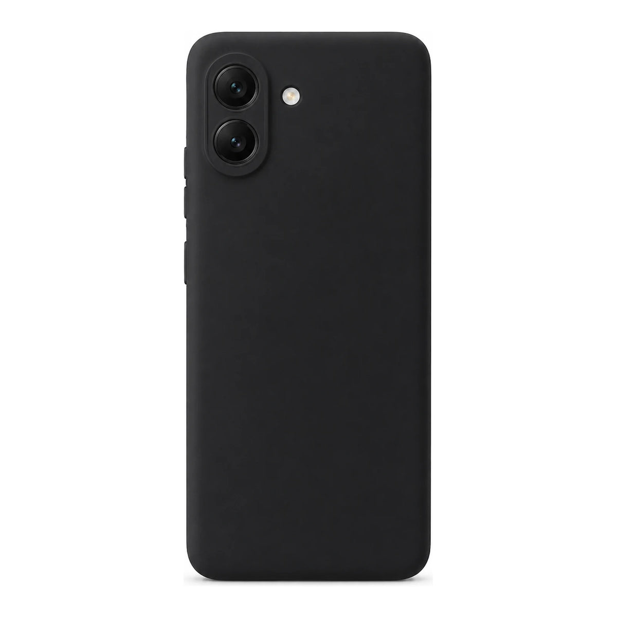 Capa Slim Lisa preta para Samsung A05 em vista traseira