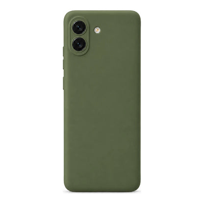 Capa Slim Lisa verde para Samsung A05 em vista traseira