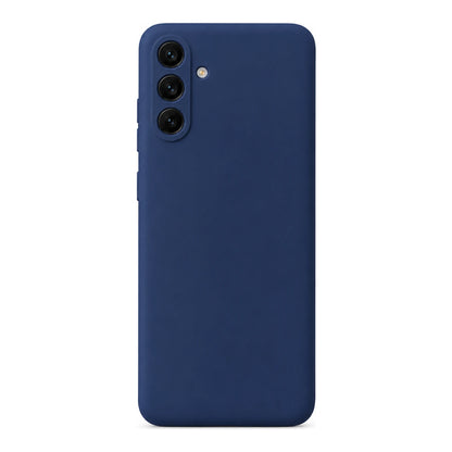 Capa Slim Lisa azul-escuro para Samsung A05S em vista traseira