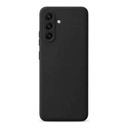 Capa Slim Lisa preta para Samsung A05S em vista traseira