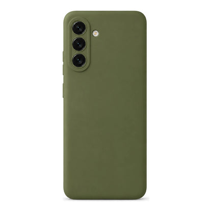 Capa Slim Lisa verde para Samsung A05S em vista traseira