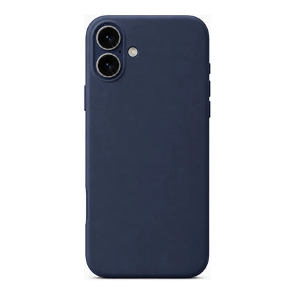 Capa Slim Lisa azul-escuro para Samsung A06 em vista traseira