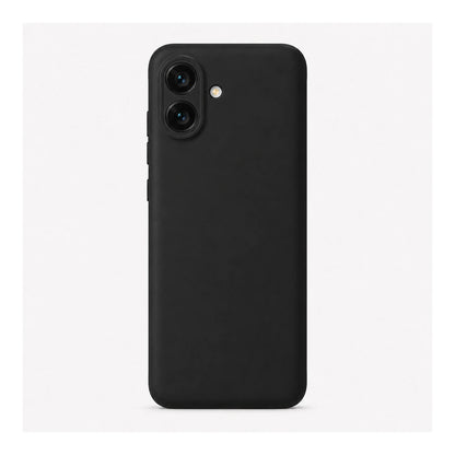 Capa Slim Lisa preta para Samsung Galaxy A07 em vista traseira