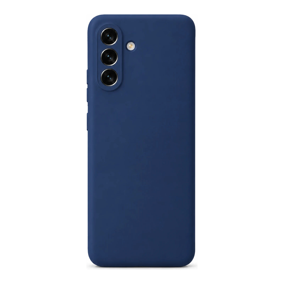Capa Slim Lisa azul-escuro para Samsung A14 em vista traseira