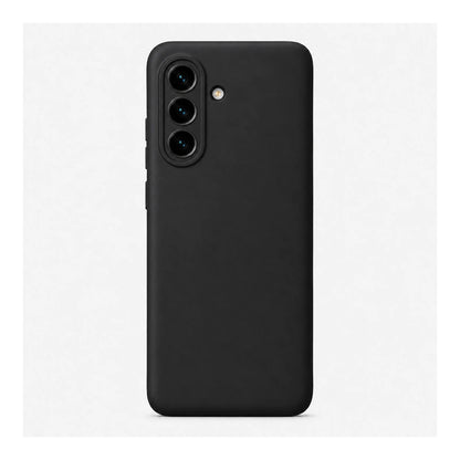 Capa Slim Lisa preta para Samsung Galaxy A17 em vista traseira