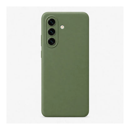 Capa Slim Lisa verde para Samsung Galaxy A17 em vista traseira