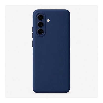Capa Slim Lisa azul-marinho para Samsung Galaxy A17 em vista traseira