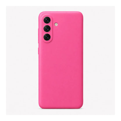 Capa Slim Lisa rosa para Samsung Galaxy A17 em vista traseira