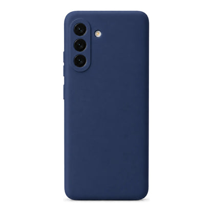 Capa Slim Lisa azul-escuro para Samsung A26 5G em vista traseira