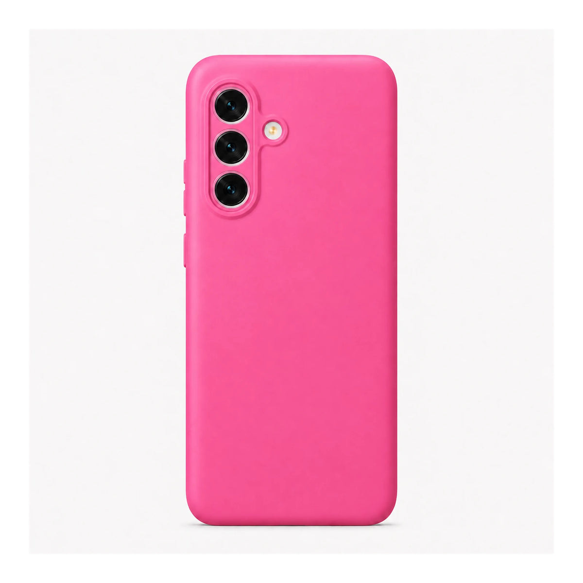Capa Slim Lisa rosa para Samsung A37 em vista traseira