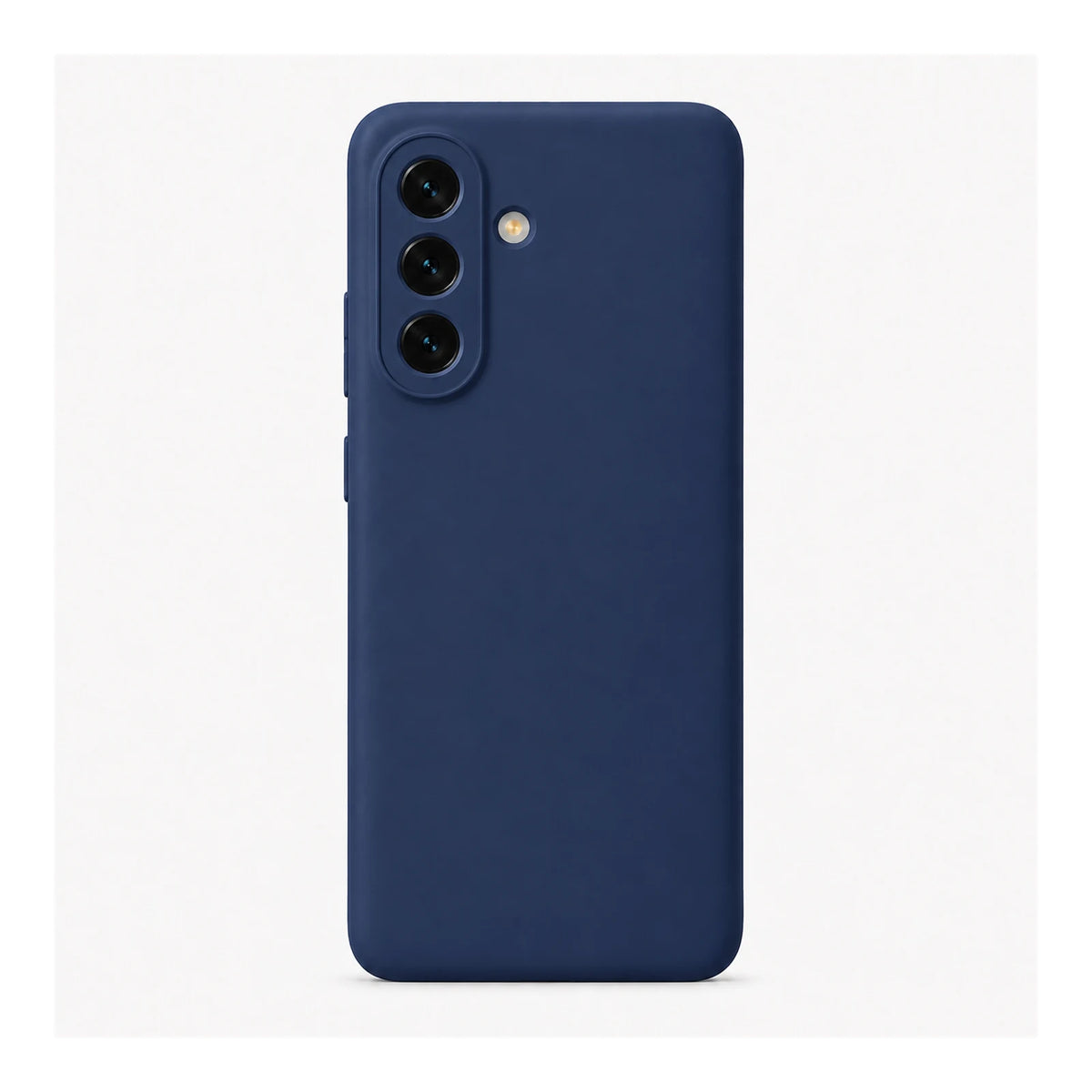 Capa Slim Lisa azul-marinho para Samsung Galaxy A57 em vista traseira