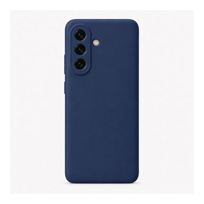 Capa Slim Lisa azul-marinho para Samsung Galaxy A57 em vista traseira