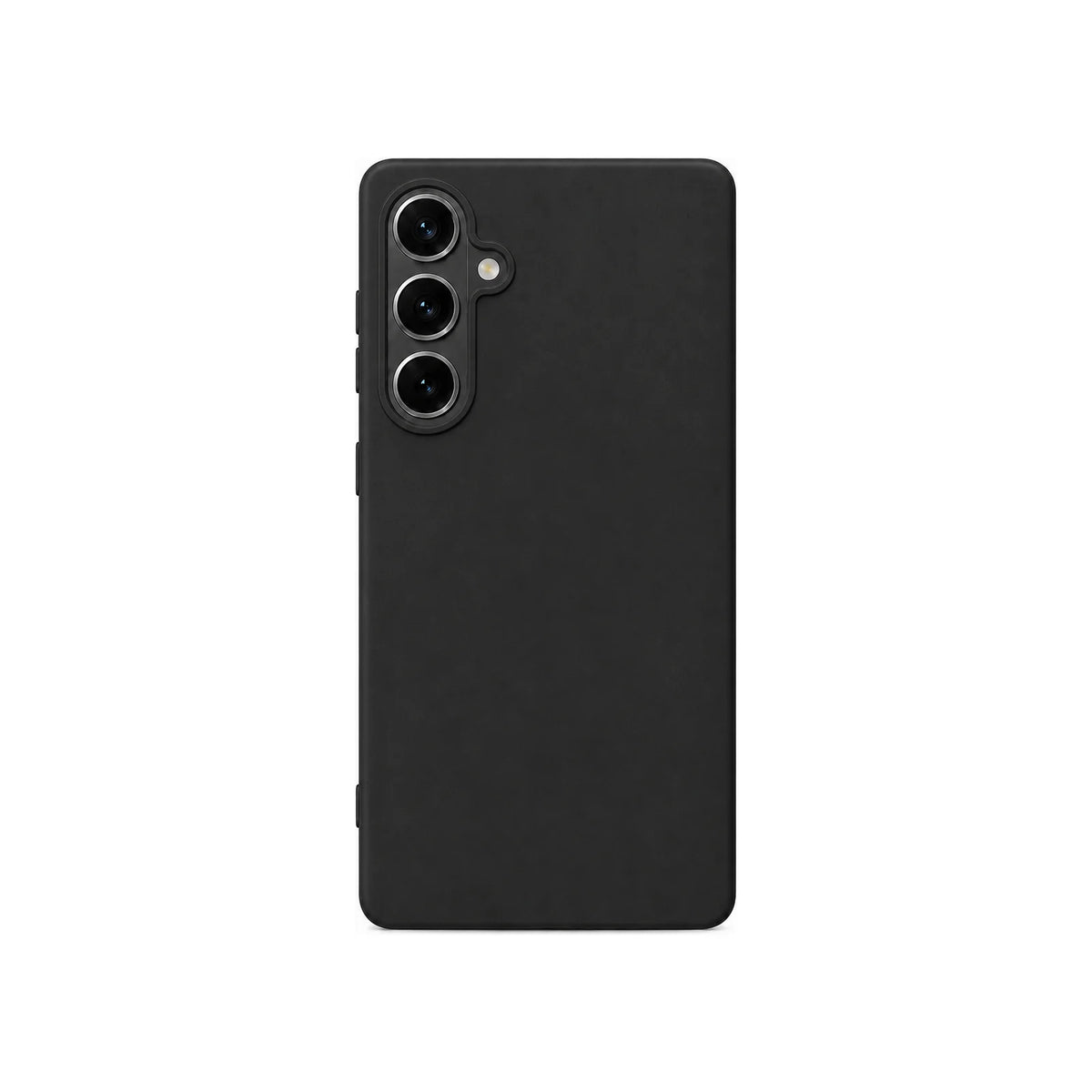 Capa Slim Lisa preta para Samsung S24 em vista traseira