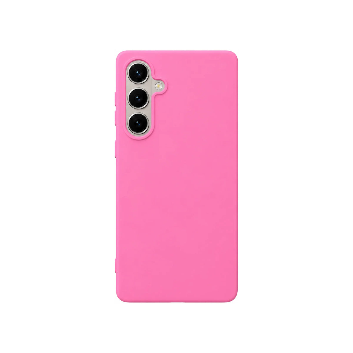 Capa Slim Lisa rosa para Samsung S24 em vista traseira