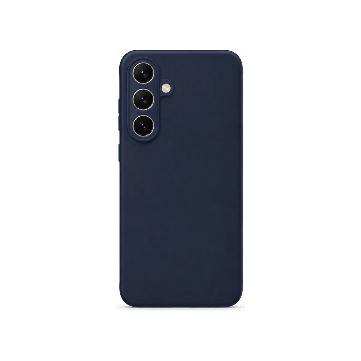 Capa Slim Lisa azul-escuro para Samsung S24 FE em vista traseira