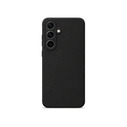 Capa Slim Lisa preta para Samsung S24 FE em vista traseira