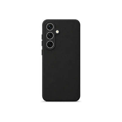 Capa Slim Lisa preta para Samsung S24 PLUS em vista traseira