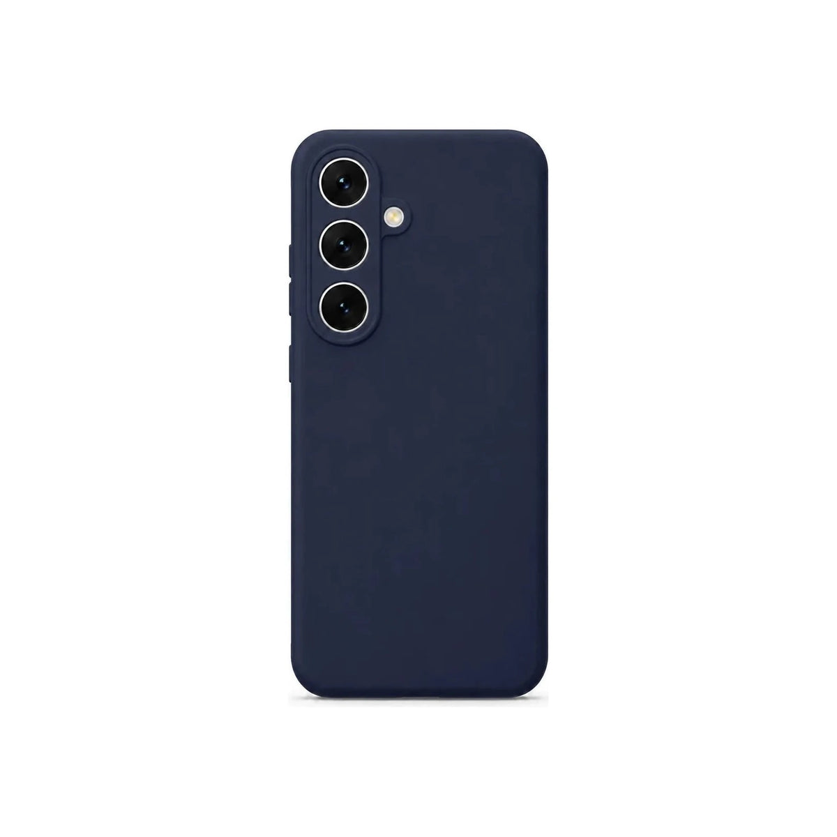 Capa Slim Lisa azul-escuro para Samsung S24 PLUS em vista traseira