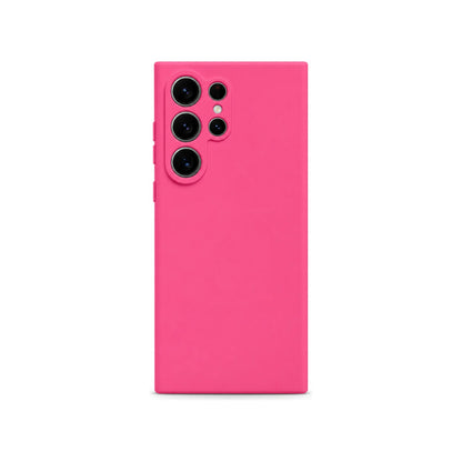 Capa Slim Lisa rosa para Samsung S24 ULTRA em vista traseira