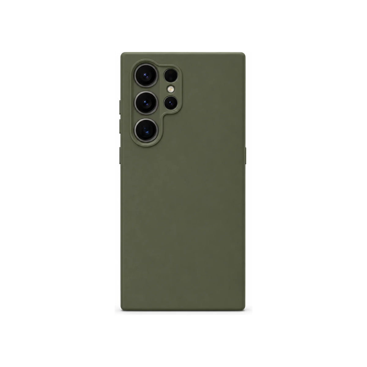 Capa Slim Lisa verde para Samsung S24 ULTRA em vista traseira