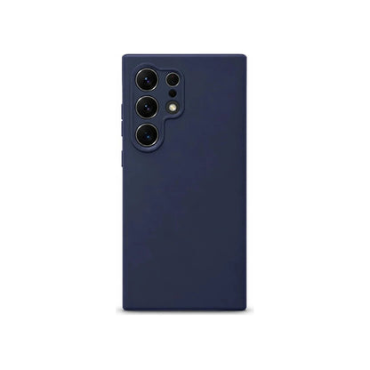 Capa Slim Lisa azul-escuro para Samsung S24 ULTRA em vista traseira