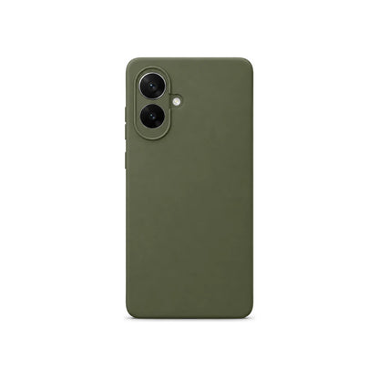 Capa Slim Lisa verde para Samsung S25 EDGE em vista traseira