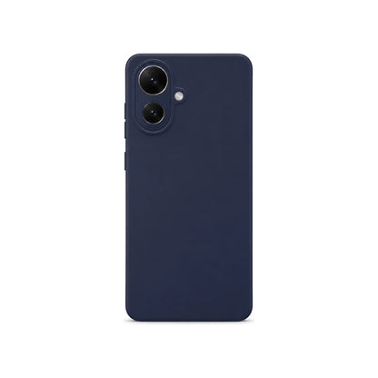Capa Slim Lisa azul-escuro para Samsung S25 EDGE em vista traseira