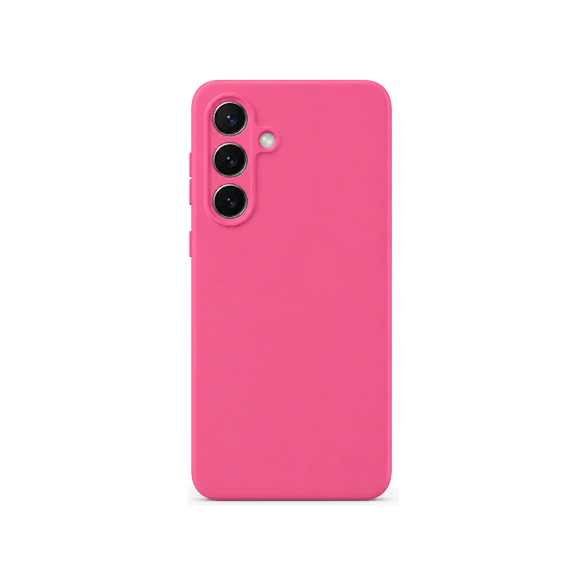 Capa Slim Lisa rosa para Samsung S25 FE em vista traseira
