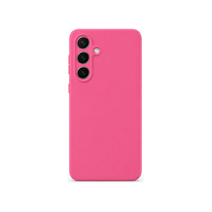 Capa Slim Lisa rosa para Samsung S25 FE em vista traseira
