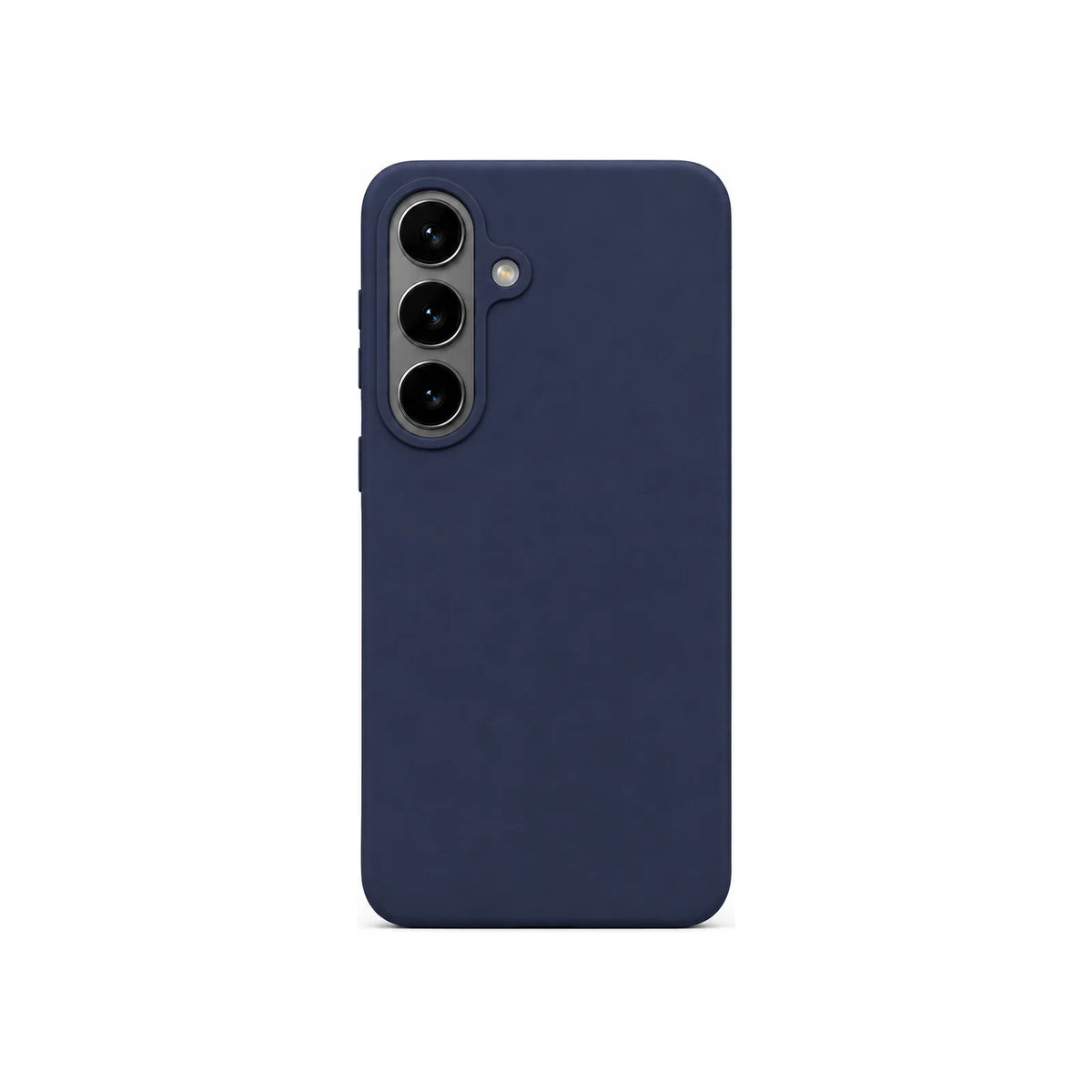 Capa Slim Lisa azul-escuro para Samsung S25 PLUS em vista traseira