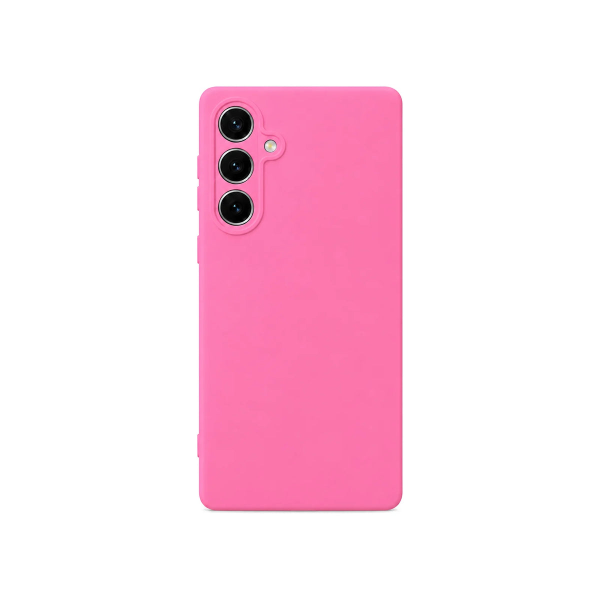 Capa Slim Lisa rosa para Samsung S25 PLUS em vista traseira