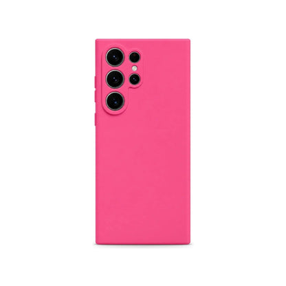 Capa Slim Lisa rosa para Samsung Galaxy S25 ULTRA em vista traseira