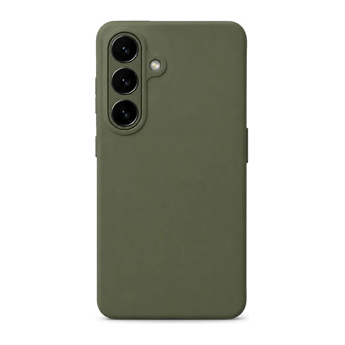 Capa Slim Lisa verde para Samsung S26 PLUS em vista traseira