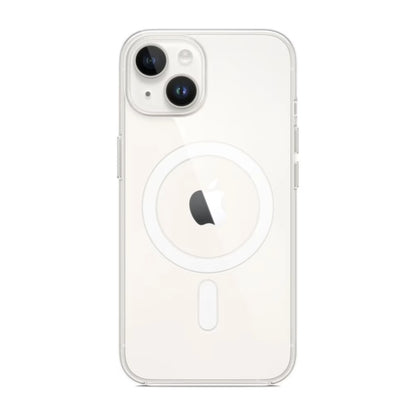 Capa Ultra Impactor com MagSafe branca para iPhone 13 em vista traseira
