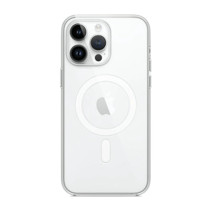 Capa transparente Ultra Impactor Clear MagSafe para iPhone 13 Pro Max aplicada em aparelho branco