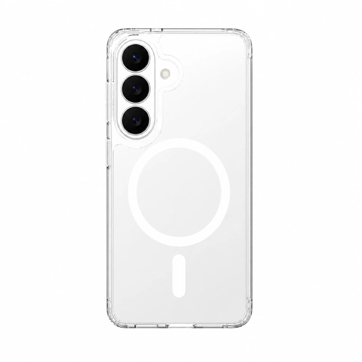 Capa transparente Ultra Impactor com MagSafe para Samsung Galaxy S26 Plus em vista traseira sobre fundo branco