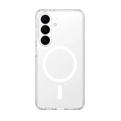 Capa transparente Ultra Impactor com MagSafe para Samsung Galaxy S26 Plus em vista traseira sobre fundo branco