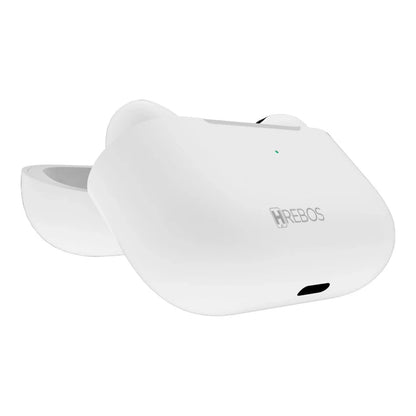 Estojo de recarga Hrebos EB-213 branco em perspectiva