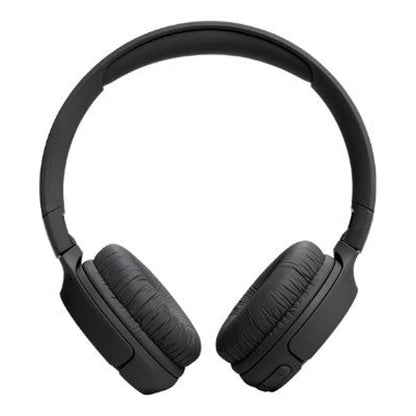 Headphone JBL Tune 520BT preto em duas vistas frontais