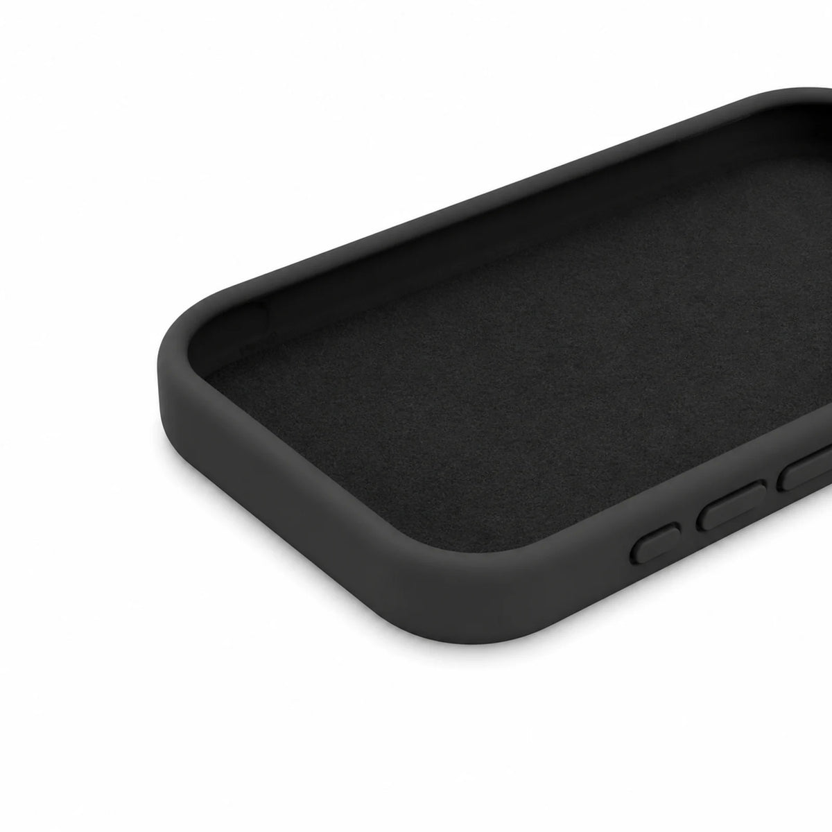 Detalhe interno da Capa Slim Lisa preta para Samsung Galaxy A37