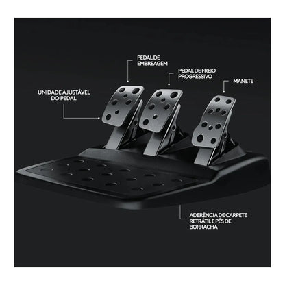 Quadro de detalhes do conjunto de pedais do Volante Logitech G29